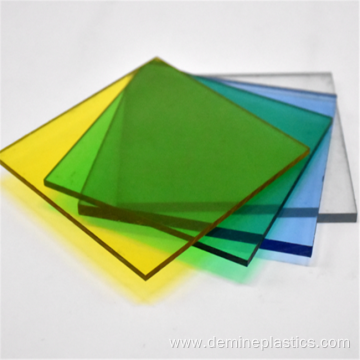 High gloss wear resistant plastic polycarbonate sheet